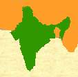 india map, small