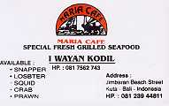 Maria Cafe, restaurant