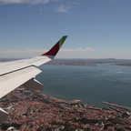 Anflug auf Lissabon