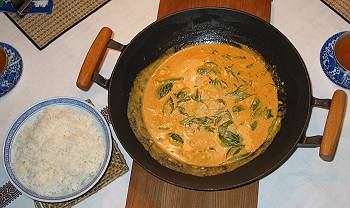 roter Fischcurry