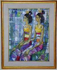 Ubud, Souvenier, Bild, 91 x 70cm