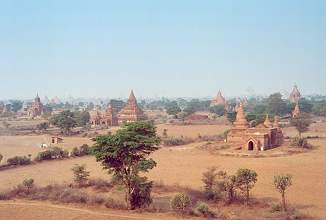 Blick von einer Pagode