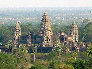 Aussicht vom Tempelberg Phnom Bakheng
