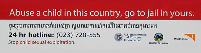 Wenn du in diesem Land ein Kind mibrauchst, gehst du in Deinem Heimatland ins Gefngnis!!