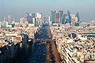 Paris, View from Triumphbogen auf La Dfense - Click for large image !