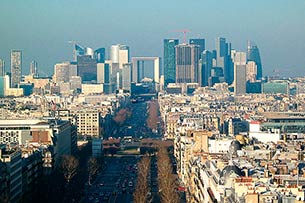 Paris, View from Arc de Triomphe - Click for large image !